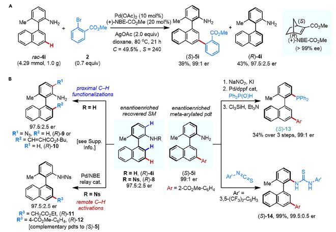余金权、王鹏Chem：阻转选择性远程间位C-H活化(图4)