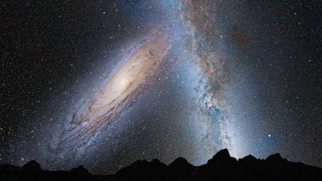 如果两个星系之间相互碰撞那么就会产生非常有趣的结果(图6)