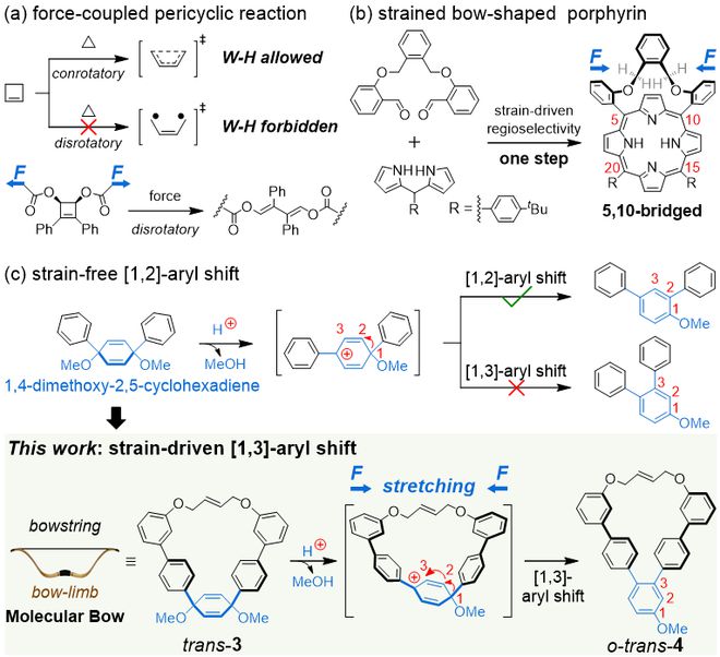 西湖大学刘志常分子张力工程——分子弓内张力驱动的形式[13]-芳基迁移(图1)