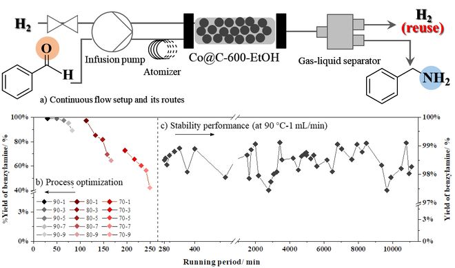东南大学马隆龙课题组Chem Catal：石墨碳层中双空穴锚定钴原子的催化剂制备策略及其应用于胺合成研究(图6)
